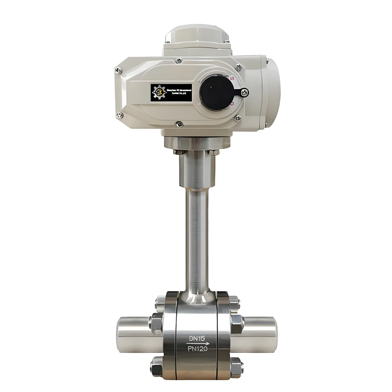 Low Temperature SS304/316L Forged Steel Extended Stem Socket Weld/Butt Weld Electric Cryogenic Ball Valve