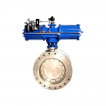 Cast Steel CF8M DN1800 PN16 RF Flange Triple Offset Metal-To-Metal Butterfly Valve