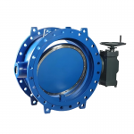 Ductile Iron DN100-1200mm Gearbox / Pneumatic / Electric Acuator Double Offset Butterfly Valve for Water