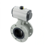 10 Inch Dn250 Centerline Pneumatic Flange Soft Seal Ductile Iron Sewage butterfly Valve