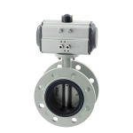 10 Inch Dn250 Centerline Pneumatic Flange Soft Seal Ductile Iron Sewage butterfly Valve