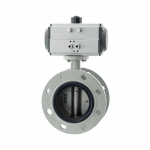 10 Inch Dn250 Centerline Pneumatic Flange Soft Seal Ductile Iron Sewage butterfly Valve