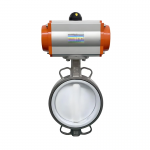 Stainless Steel Corrosion-Resistant Pneumatic Wafer Type Fluorine Lined Butterfly Valve