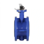 Soft Sealing Cast Iron Gear Operated Concentric Double Flanged Butterfly Valve