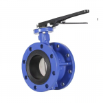 Soft Sealing Cast Iron Gear Operated Concentric Double Flanged Butterfly Valve
