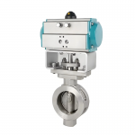 Double Acting Double Eccentric Pneumatic butterfly Valve for Steam Pipe and Steam Pipe in Valve