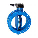 Big Size Ductile Iron Pn10 DN400~DN2400 Pneumatic Electric Actuator Double Offset Eccentric Flange Butterfly Valve