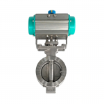 Top-Quality Stainless Steel Pneumatic Butterfly Valve with Double Offset Design in Wafer Type for Water Oil Gas with API 609