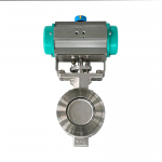 Top-Quality Stainless Steel Pneumatic Butterfly Valve with Double Offset Design in Wafer Type for Water Oil Gas with API 609