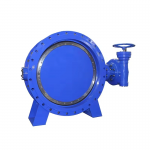 Double Flange Double Eccentric Butterfly Valve Manual Large Size 2-Way Soft Seal Butterfly Valve