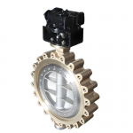 DN600 Class150 Aluminum Bronze Multi-Level Hard Seal Gear Lug-Type Triple Offset Butterfly Valves