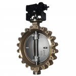 DN600 Class150 Aluminum Bronze Multi-Level Hard Seal Gear Lug-Type Triple Offset Butterfly Valves