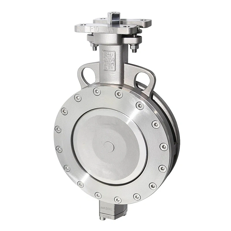 DN150 CF8M Wafer Double Eccentric High-Temp Metal Hard Sealed Butterfly Valve