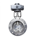 PN16 DN250 CF8 Metal Seal Hard-Seal Triple Eccentric Flange Butterfly Valve