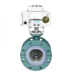 DN100~DN800 PN16 Cast Iron/Stainless Steel PTFE Seal Electric Flange Butterfly Valve