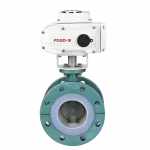 DN100~DN800 PN16 Cast Iron/Stainless Steel PTFE Seal Electric Flange Butterfly Valve