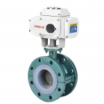 DN100~DN800 PN16 Cast Iron/Stainless Steel PTFE Seal Electric Flange Butterfly Valve