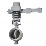 DN250 PN40 WCB Multi-Layer Metal Hard Sealing Hydraulic Triple Offset Butt-Welded Butterfly Valve