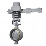 DN250 PN40 WCB Multi-Layer Metal Hard Sealing Hydraulic Triple Offset Butt-Welded Butterfly Valve