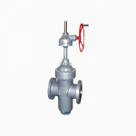 Manual plate gate valve with diversion hole valve worm wheel cast steel oilfield parallel gate valve