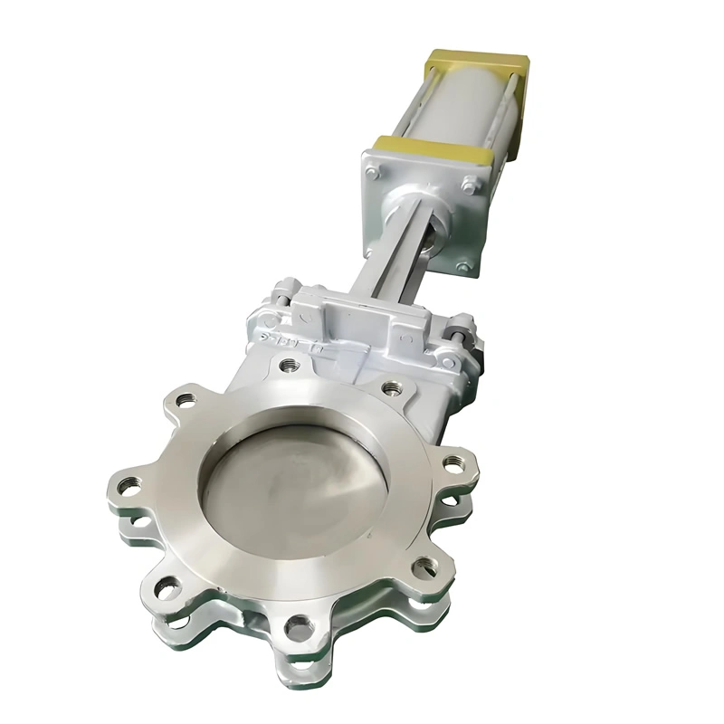High Quality Flange Knife Gate Valve Pneumatic Stainless Steel Knife Gate Valve