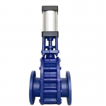 DN100 Double Disc Gate Valve Pneumatic Parallel Sliding Double Disc Ceramic Gate Valve