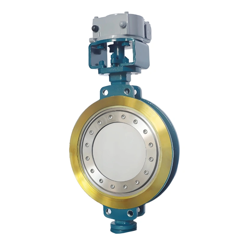 DN400 PN16 WCB Bidirectional Pressure-Bearing Triple Eccentric Metal Multi-Layer Hard Seal Wafer Butterfly Valve
