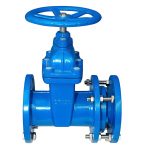 DN50 Ductile Iron Metal-Seated Flanged Connection Telescopic Soft Seal Mechanical Gate Valve