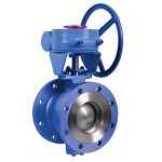 DIN API DN50 2 Way Actuated CF8M SS304 WCB Flanged v Port Valve Segment Metal hard seal Ball Valve with Pneumatic Actuator