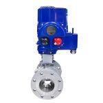 DN100 PN16 Explosion Proof 2 Way Electric Ball Valve Stainless Steel Rotary Ball Valve