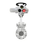 4inch Stainless Steel Flanged Low Pressure Knife Gate Valve Driven by Electric Actuator