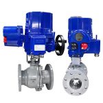 DN100 PN16 Explosion Proof 2 Way Electric Ball Valve Stainless Steel Rotary Ball Valve