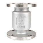 DN50 PN16 SS304 Stainless Steel Energy Saving Silenced Flanged Check Valve for Drainage Pipes Well Sealed and Durable