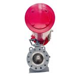 API ASME 8 Inch DN200 600LB A105 RF Flanged Hard Seal Trunnion-Mounted Ball Valve with Pneumatic Actuator