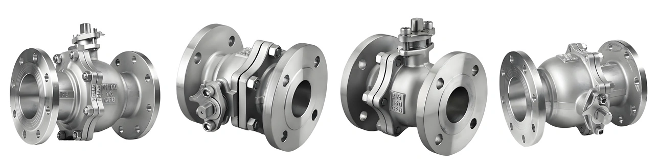 Stainless Steel/CF8 Manual Flanged Floating Ball Valve Full-port Float Ball Valves