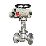 DIN ASME PN16 Casting Electric-Actuated Stop Water Valve RF Flanged Globe Valve