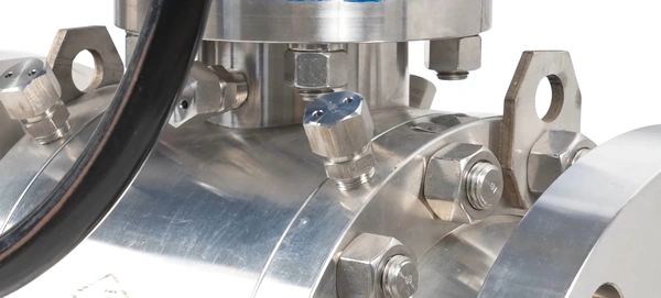 API608 DN300 F304L 3-Piece Stainless Steel High Pressure 900lb Flanged Gearbox Steam Rated High Temp Trunnion Mounted Ball Valve