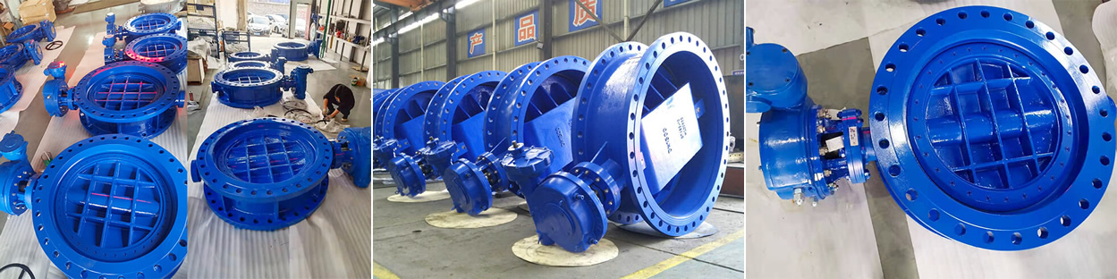 Large-Diameter DN1400 CLASS150 WCB Triple Eccentric Metal-Sealed Hard Seal Butterfly Valve