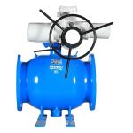 DN125-500 Electric Flange Ball Valve Supports OEM ODM Customization Ball Valve for Water Gas Oil Media