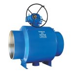 Class150 DN300-DN1000 Large Diameter WCB Carbon Steel Full Welded Trunnion-Mounted Ball Valve