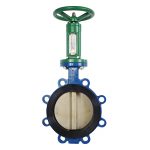 DN175 PN10 Aluminum Bronze Disc with Rubber Lining, Soft-Seal DI Lug-Type Flanged Midline Butterfly Valve