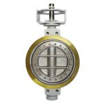 API609 DN500 150LB WCB SS316 Wafer Type NBR Soft Seal Double Offset Butterfly Valve