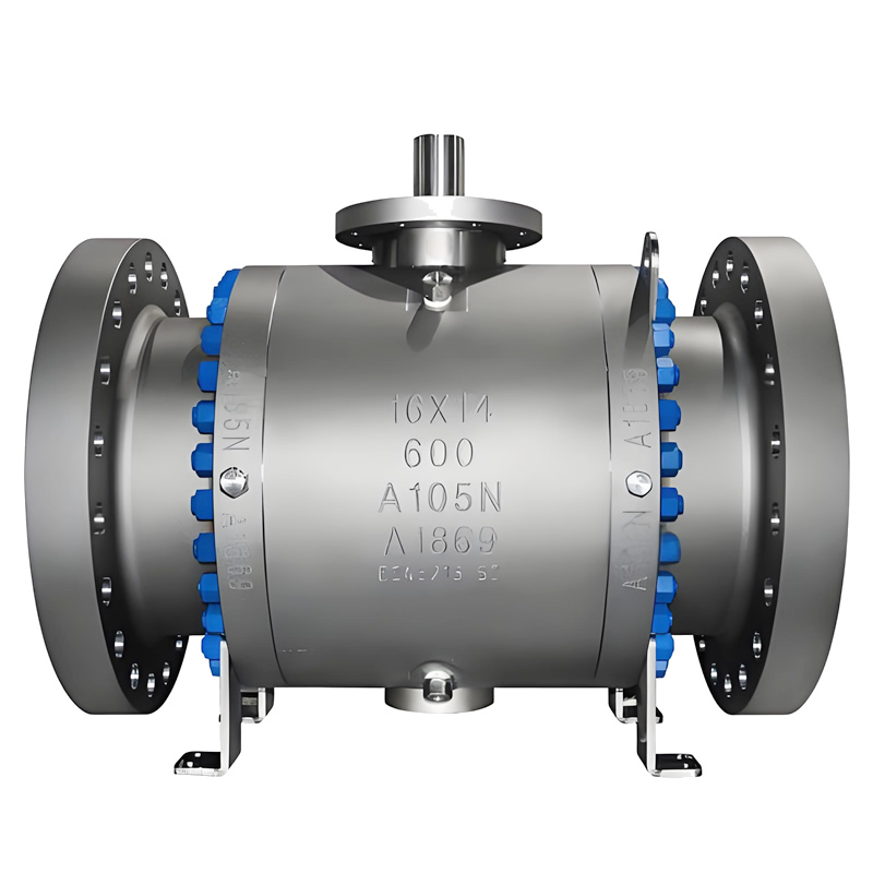 API 6D/608 ASME Class 600 High-Pressure A105N Trunnion Mounted Flange Ball Valve