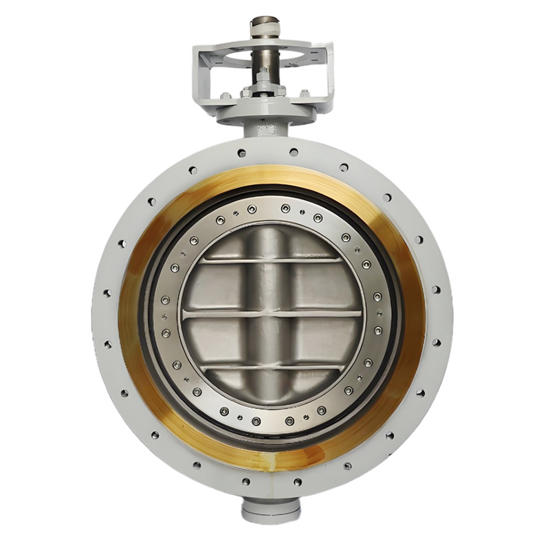 API609/ASME DN600 150LB WCB SS316 Flange-to-Flange NBR Soft Seal Disc Double Offset Butterfly Valve