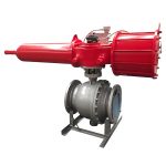 API6D/ASME/CE DN250 150LB Stainless Steel SS316/SS304 Side-Entry Fire-Safe Pneumatic Actuated Flange Ball Valve for Oil & Gas