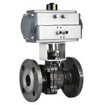 API ANSI 2in-16in DN50-DN400 PN10 PN16 CF8M Pneumatic Flanged Floating Ball Valve