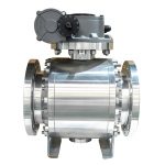 API/ASME DN200 PN40 Hard Seal Ball Valve F304 Stainless Steel Flanged Pneumatic Fixed Ball Valve