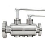 Stainless/Duplex Steel (F304/F316/F51) Flanged Lever/Gear/Pneumatic/Electric Double Block and Bleed (DBB) Ball Valve