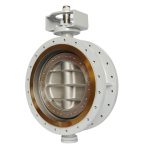 API609/ASME DN600 150LB WCB SS316 Flange-to-Flange NBR Soft Seal Disc Double Offset Butterfly Valve