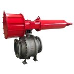 API6D/ASME/CE DN250 150LB Stainless Steel SS316/SS304 Side-Entry Fire-Safe Pneumatic Actuated Flange Ball Valve for Oil & Gas